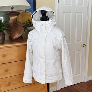 Roxy Women's Snow White Hooded Ski Jacket Size S